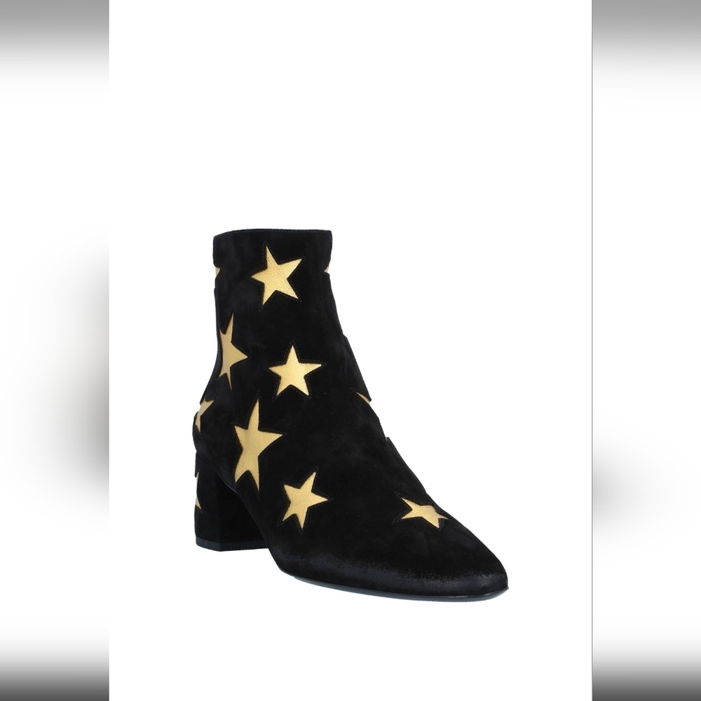 Saint Laurent Star Suede Ankle Booties - Picture 4 of 13